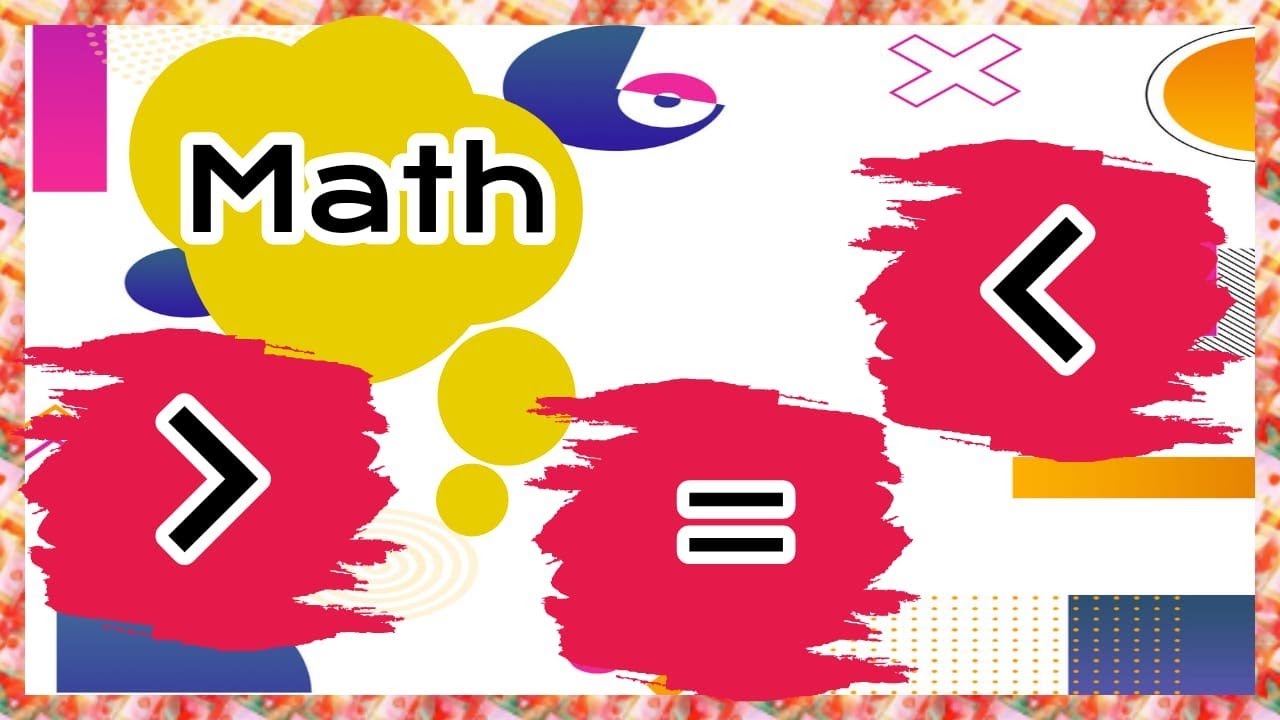 تأسيس  ماث Exercises on more than, ||less than, equal to||Maths KG1