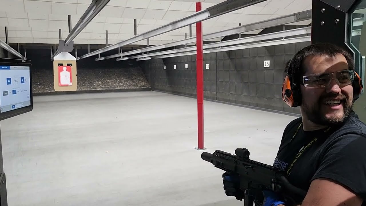 Full auto B&T APC-9 integrally suppressed machinegun