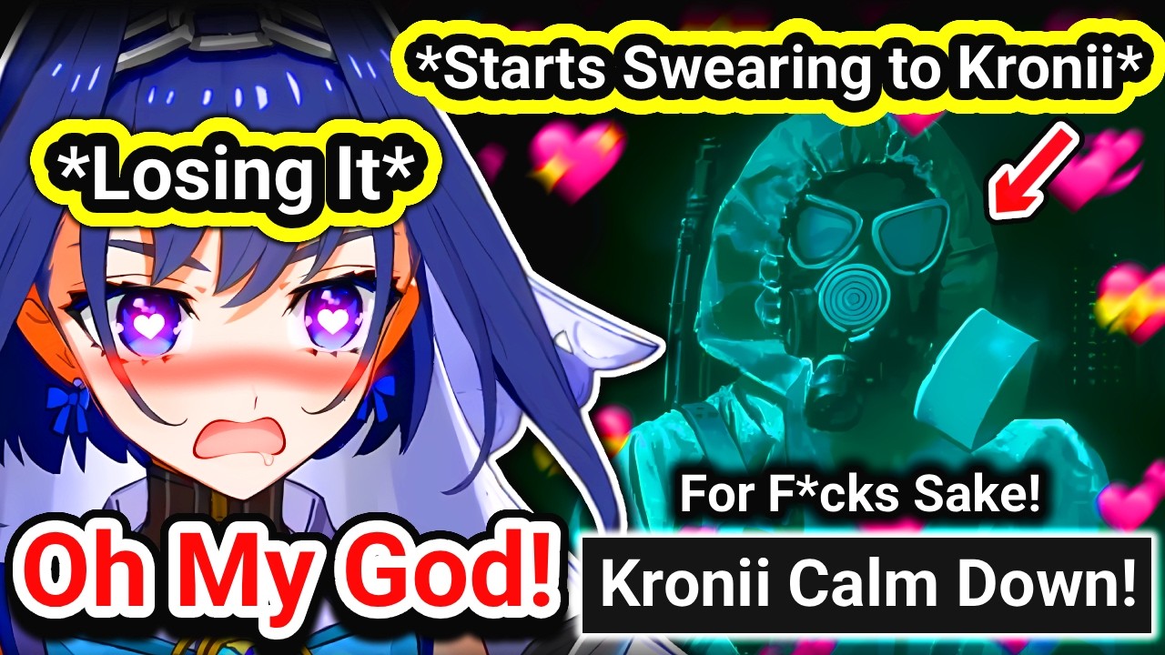 𝗞𝗿𝗼𝗻𝗶𝗶 𝗟𝗢𝗦𝗘𝗦 𝗜𝘁 𝗔𝗳𝘁𝗲𝗿 𝗠𝗮𝘀𝗸𝗲𝗱 𝗚𝘂𝘆 𝗦𝘁𝗮𝗿𝘁𝗲𝗱 𝗦𝘄𝗲𝗮𝗿𝗶𝗻𝗴 𝗮𝘁 𝗛𝗲𝗿【Hololive】