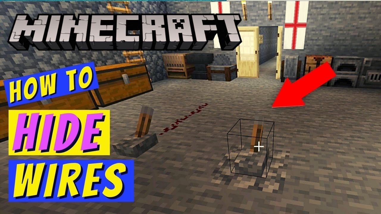 Minecraft: как спрятать цепи из редстоуна