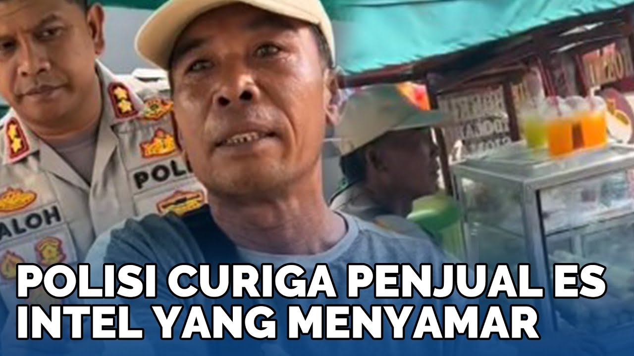 Dikepung Polisi Asli, Penjual Es tak Berkutik Dituding Intel: HT Ada?