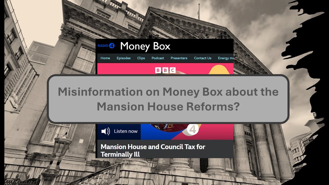 Misinformation on Money Box about the Mansion House Reforms?