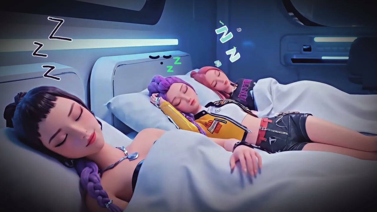 K-Pop Demon Hunters Golden Dream 🌙 |  Baby Sleep Music | Sleepy Pub Piano & Harp