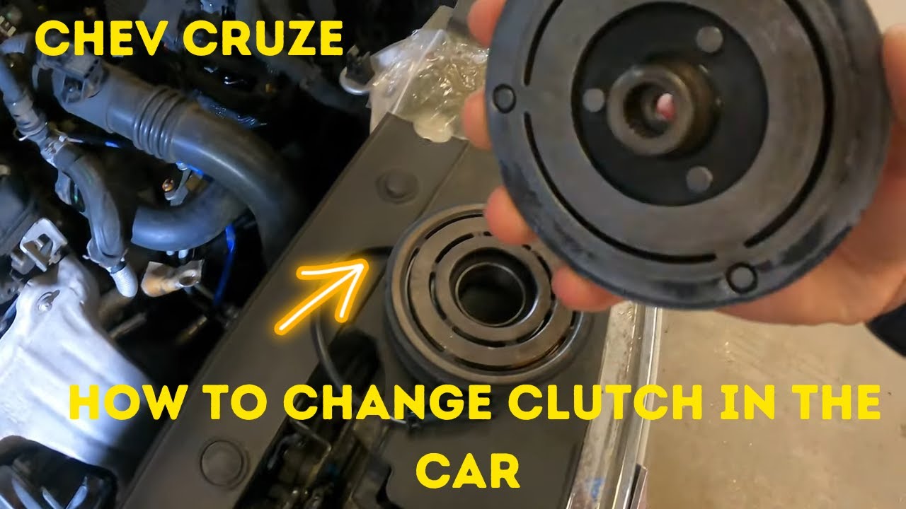 CHEVROLET CRUZE SONIC AC COMPRESSOR CLUTCH REPLACEMENT IN THE CAR. AC CLUTCH NOT WORKING FIXED