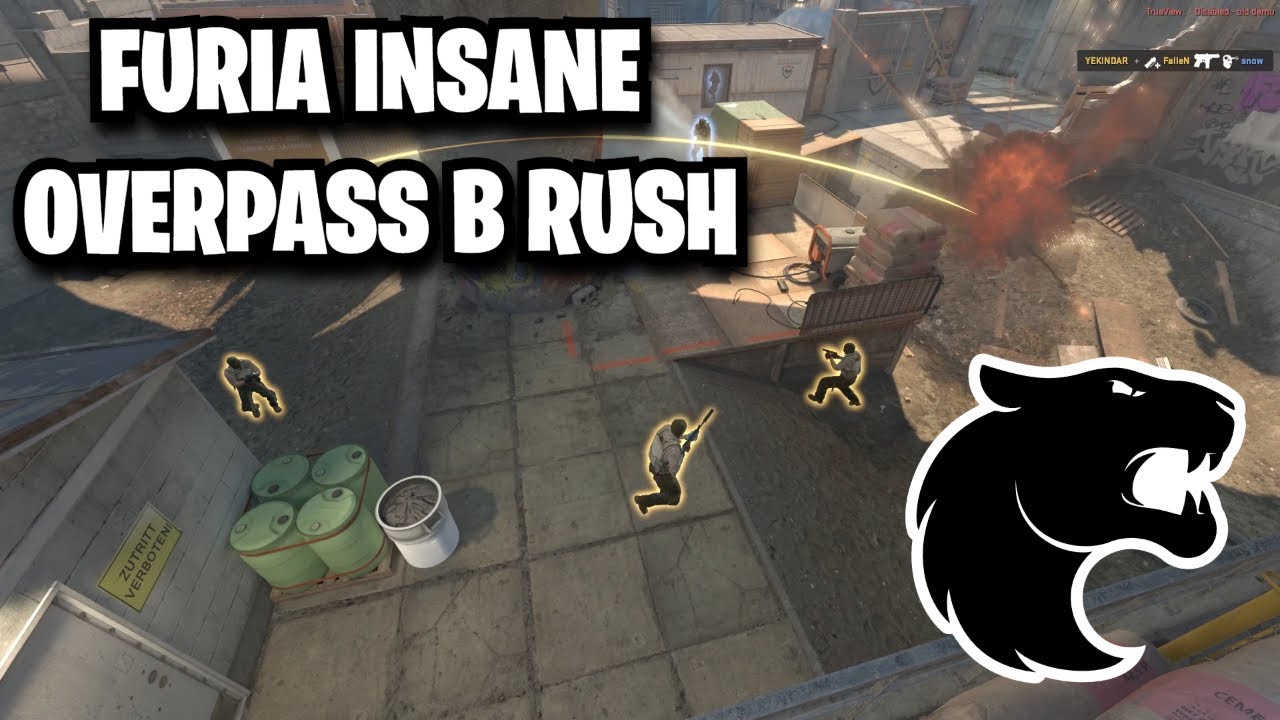 БЕЗУМНЫЙ короткий забег FURIA на Overpass, который вам нужно украсть