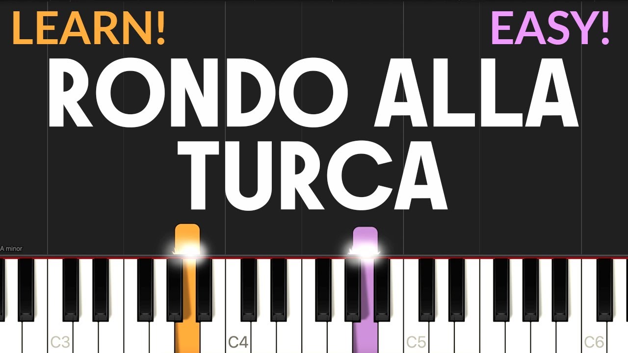 Rondo Alla Turca - Wolfgang Amadeus Mozart | EASY/MEDIUM Piano Tutorial & FREE SHEET MUSIC