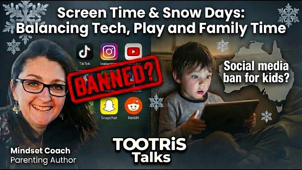 Social Media Ban For Kids? Screen Time & Snow Days: Balancing Tech, Play and Family Time