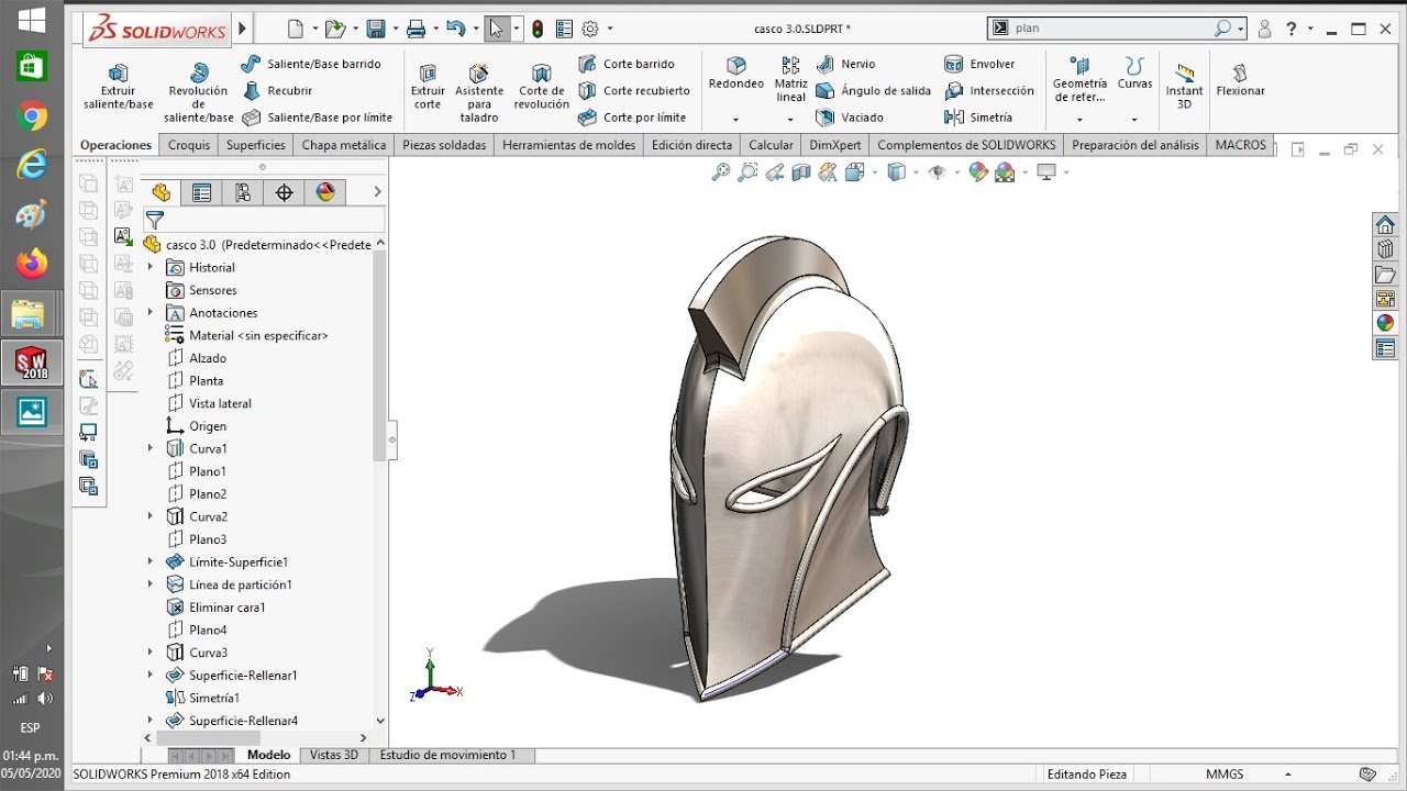 Dr. Fate Solidworks (Helmet)