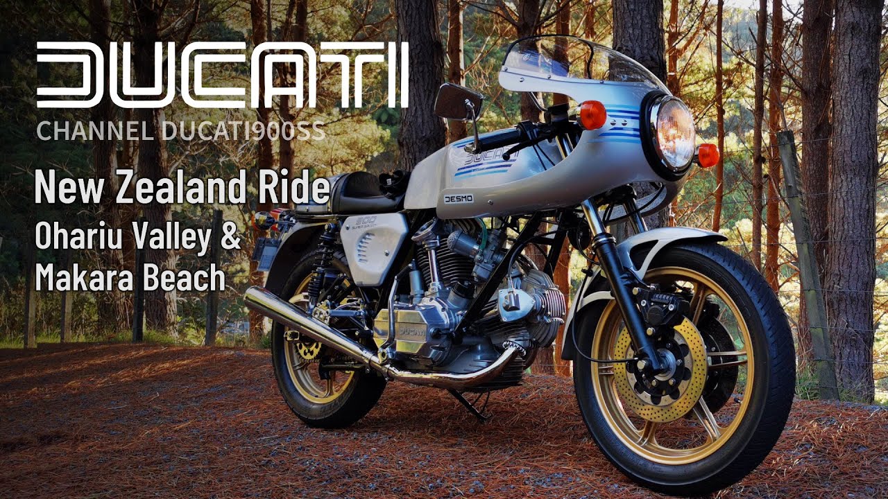 NZ Scenic Ride in 4K 50fps - Ohariu Valley & Makara - Ducati 900SS Bevel