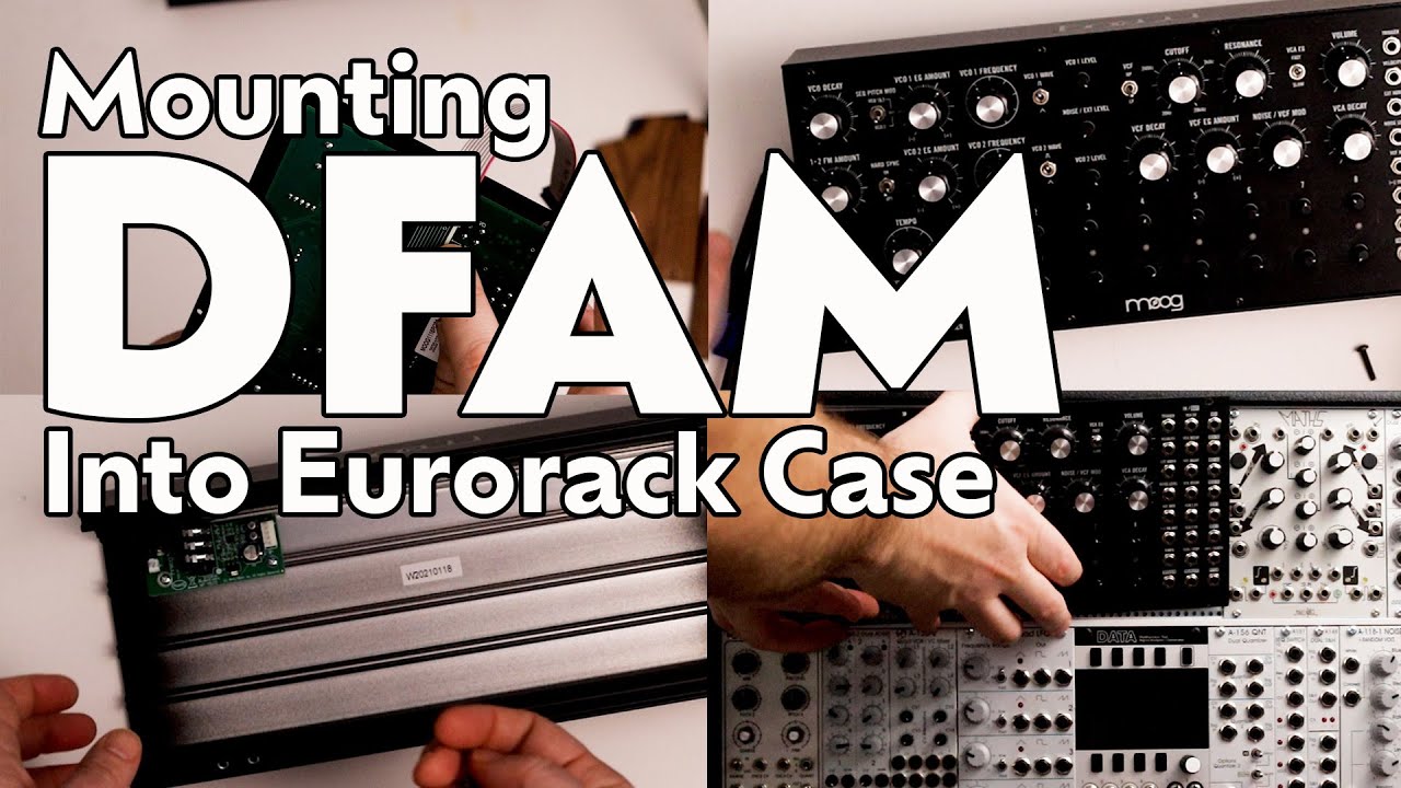 Mounting A Moog DFAM into a Eurorack Case