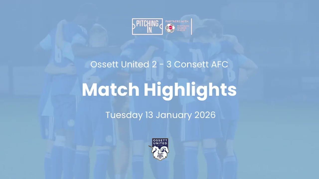 Match Highlights | Consett AFC (H) | 13.01.26