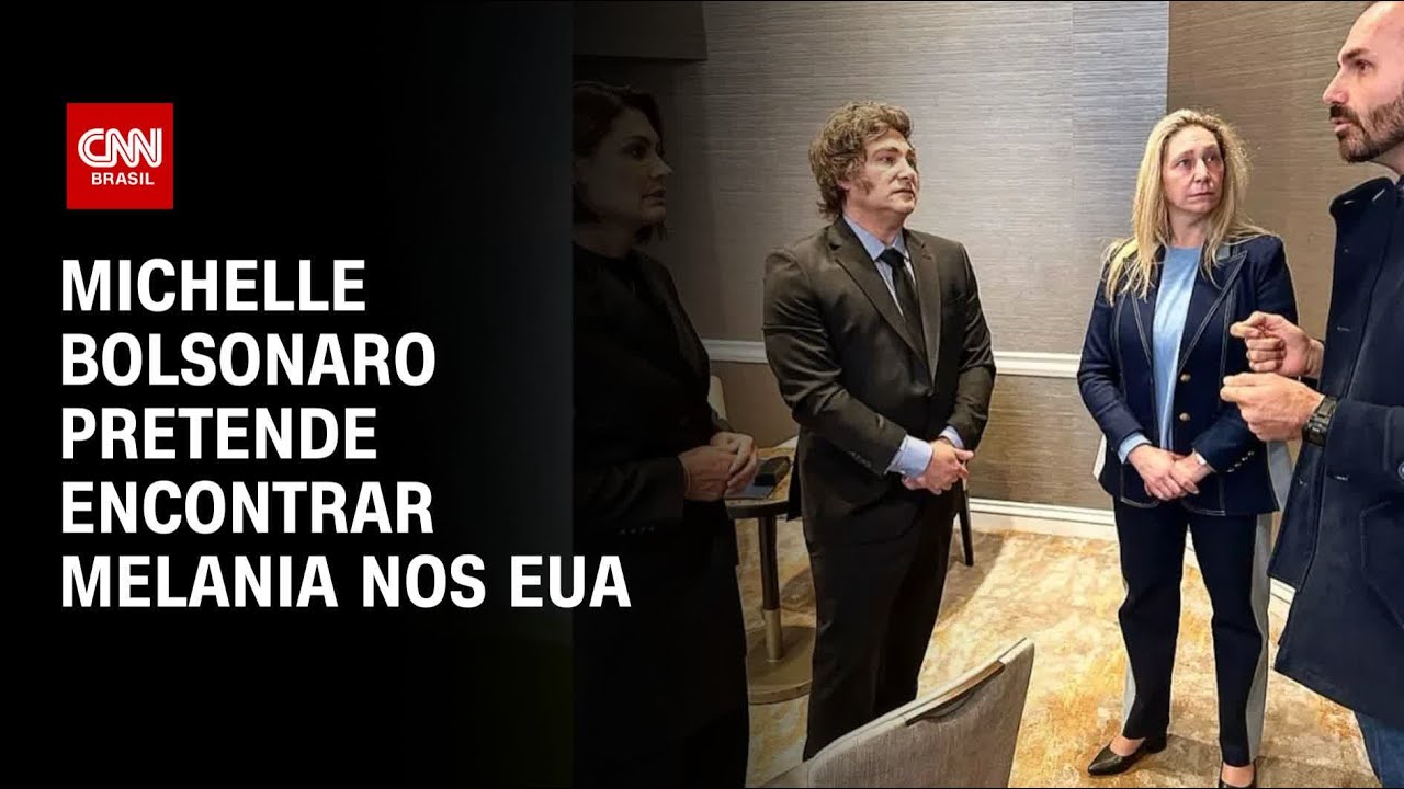 Michelle Bolsonaro pretende encontrar Melania nos EUA | AGORA CNN