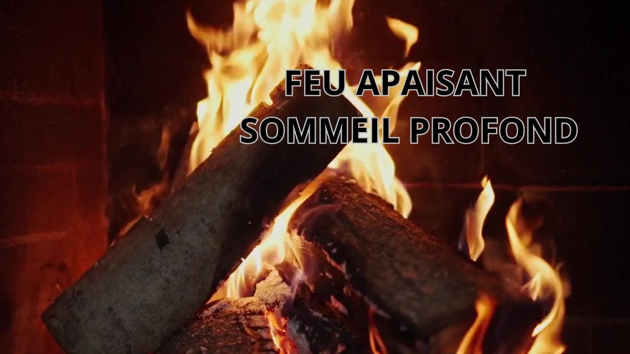 Feu calme 🔥 Crépitements doux pour sommeil profond et relaxation 1H