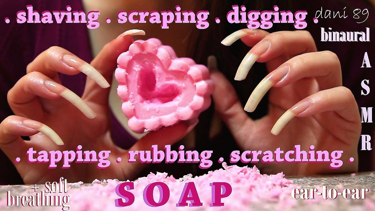 ♥ intense ASMR 🎧 SHAVING, SCRATCHING, SCRAPING, TAPPING, DIGGING, RUBBING soap + SOFT BREATHING 💤