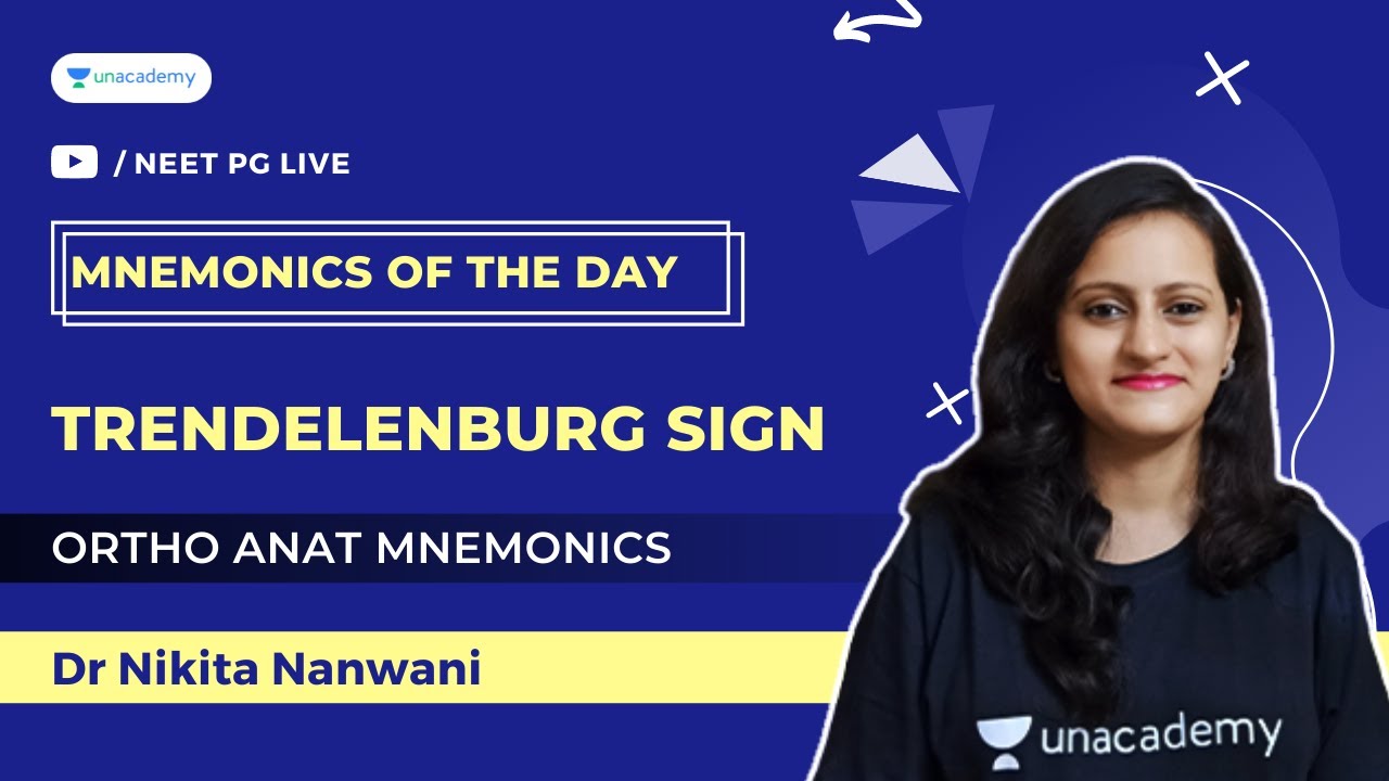 Mnemonic of the day - Trendelenburg sign | Ortho Anat mnemonics| Dr.Nikita Nanwani