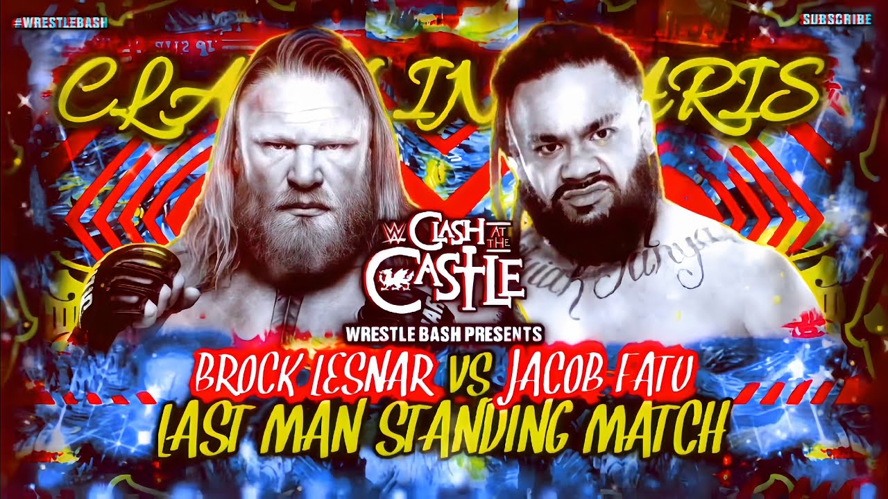 WWE 2K25: Brock Lesnar vs Jacop Fatu - Last Man Standing match (ps5) 