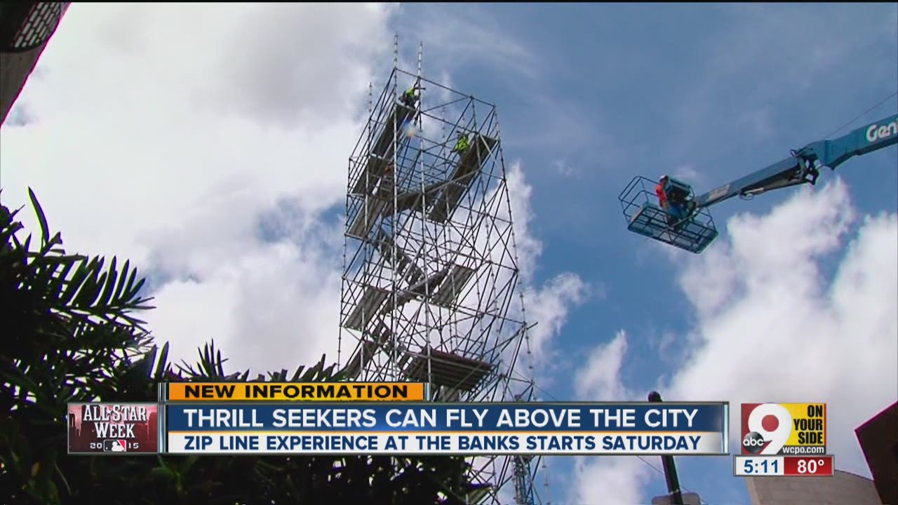 Cincinnati Zip Line Experience offers chance to soar high above The Banks
