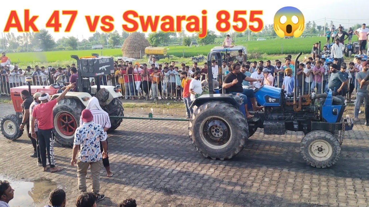 Sonalika Ak 47 vs Swaraj 855 आर पार ट्राई, Kurar Tractor Tochan Turnament 