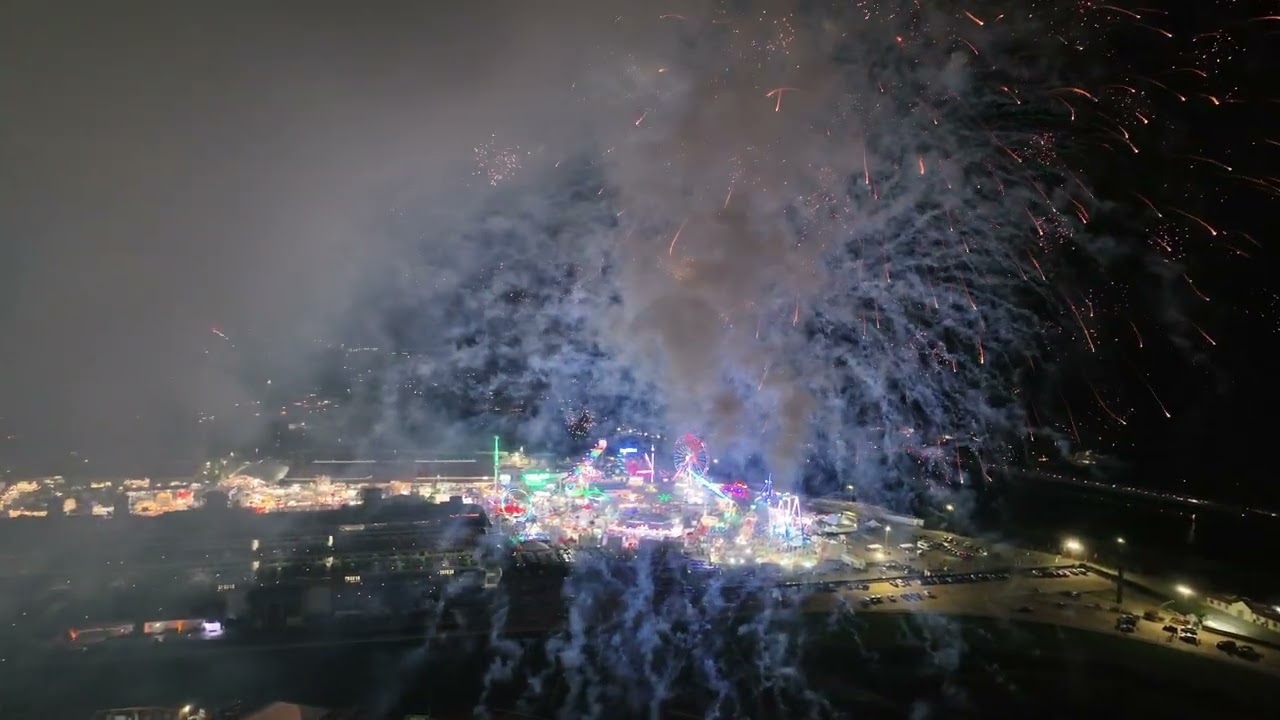 DRONED FIREWORKS DEL MAR FAIR 2025 | 4K