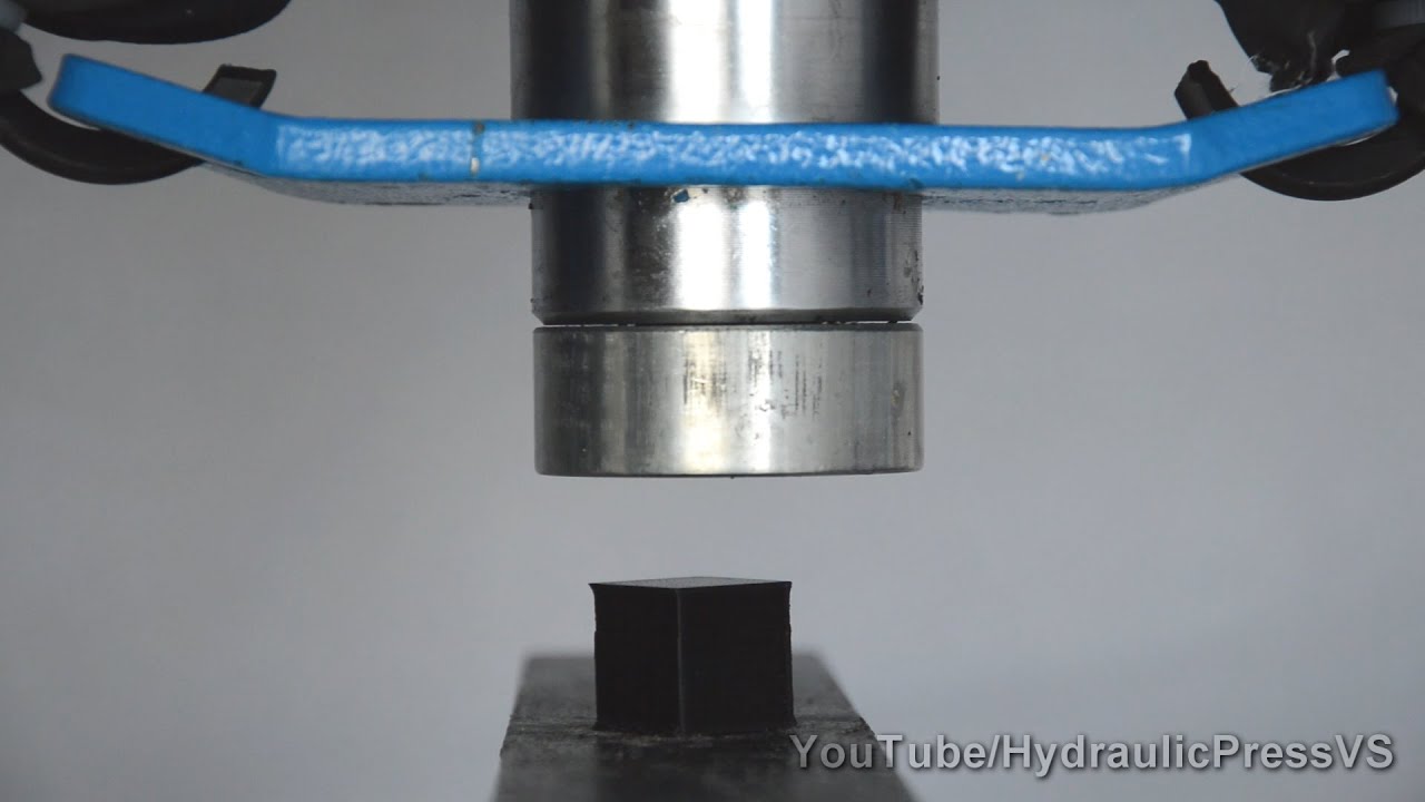 3D Printed Cube vs Hydraulic Press