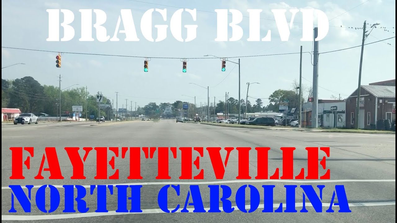 Bragg Blvd South - Spring Lake to Downtown Fayetteville - North Carolina - Street Drive