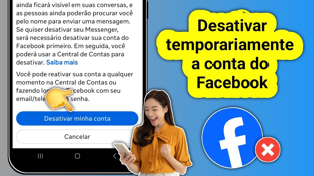Como desativar temporariamente uma conta do Facebook - Atualiza&ccedil;&atilde;o de 2025