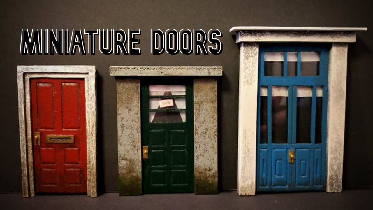 DIY Miniature Doors #diy #craft #mini