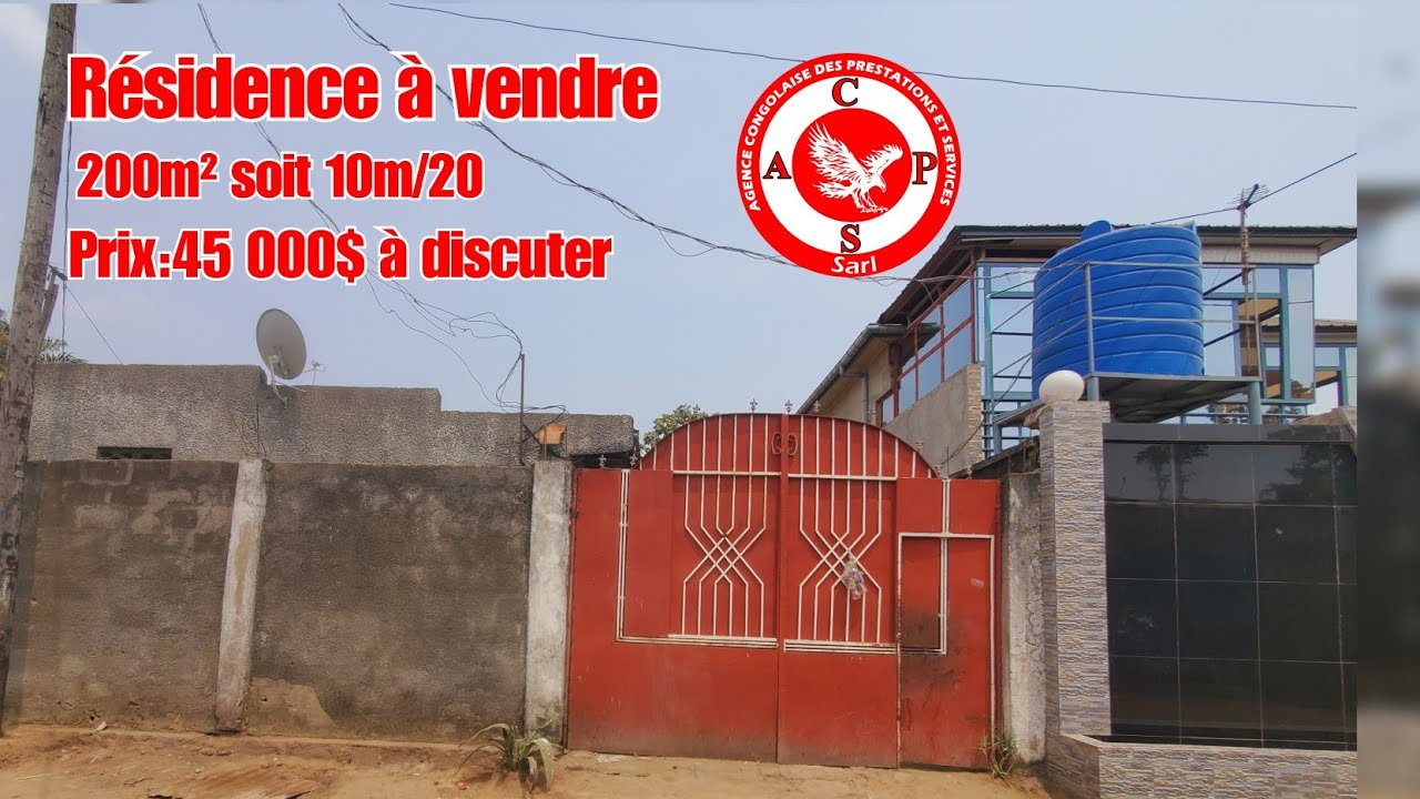 👉RDC/KINSHASA:45 000$ À DISCUTER,RÉSIDENCE MISE EN VENTE AVEC 3 PORTES DES LOCATAIRES ET CLÔTURÉE 