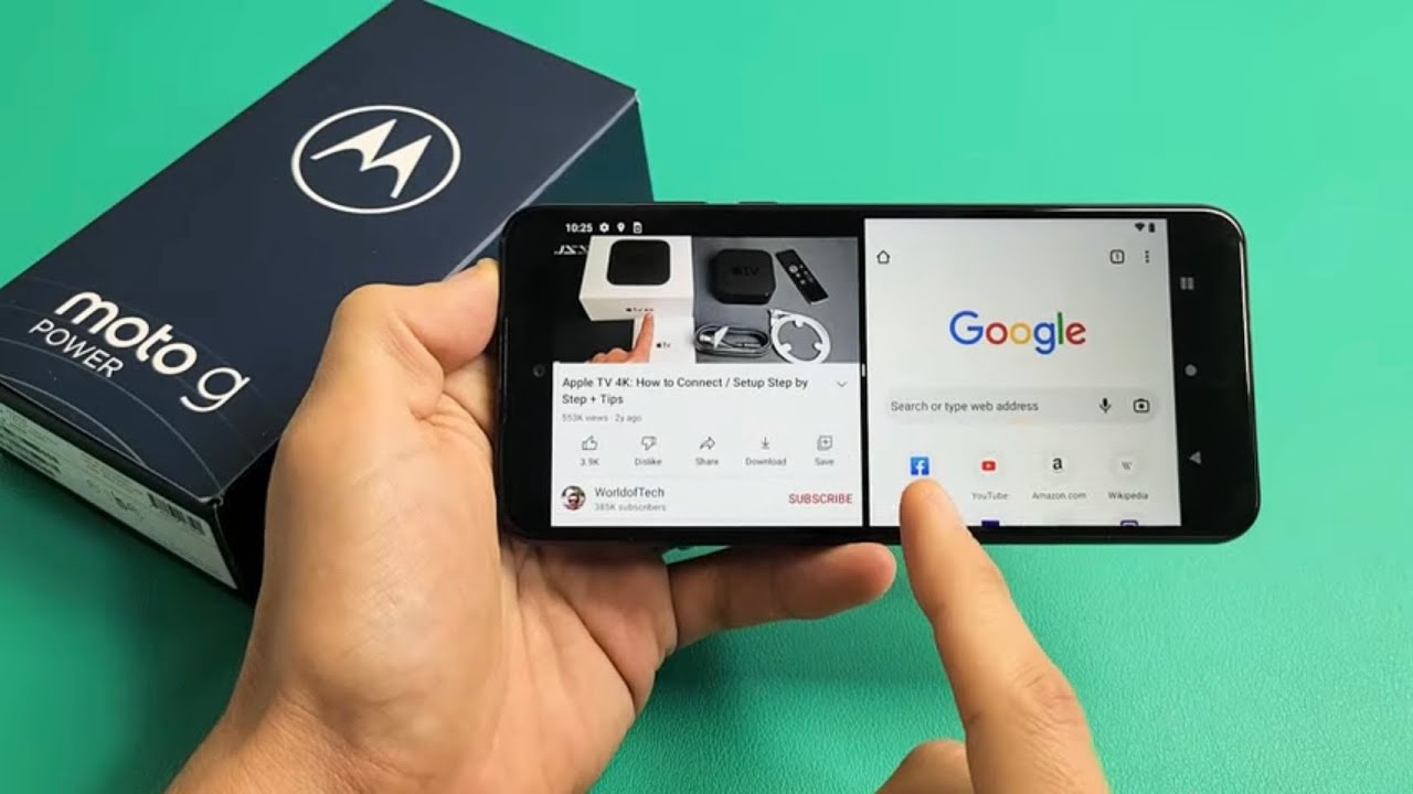 Moto G Power (2022): How to Use Split Screen (Use 2 Apps Simultaneously)