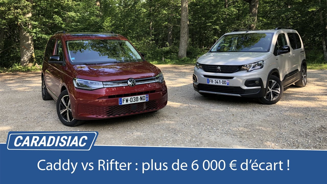 Comparatif - Volkswagen Caddy vs Peugeot Rifter