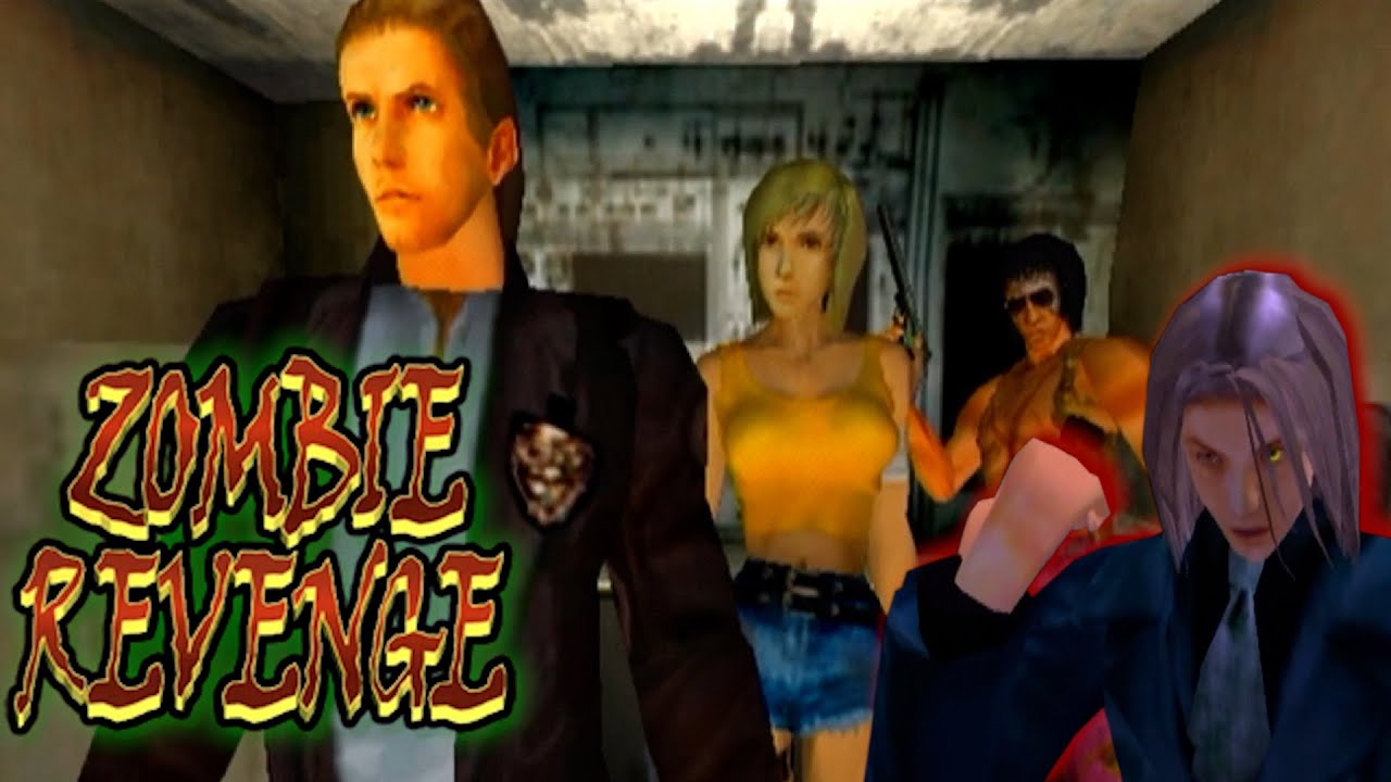 Zombie Revenge - Sega Dreamcast (Authentic Hardware) - Playthrough With All Three Characters