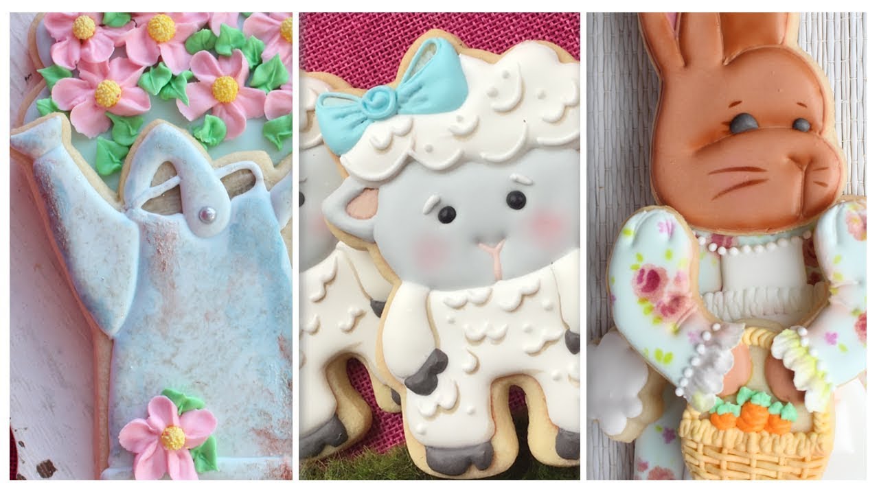 Advanced Decorated Easter Cookie Compilation - Instrumental Satisfying Cookie Decorating