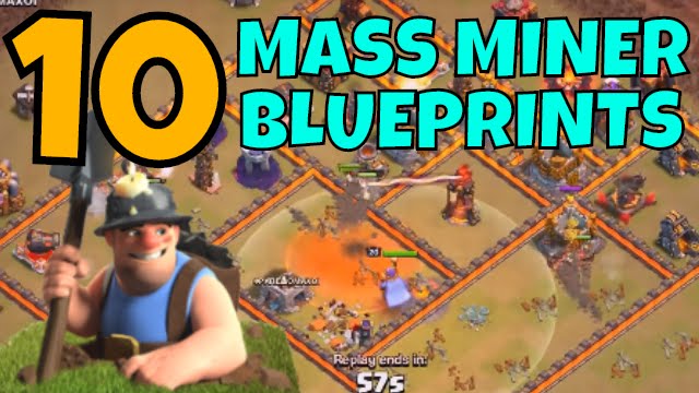 Clash Of Clans :: 10 Mass Miner Blueprints for Th11 - Ring Base & Anti 3 Strategy Focus