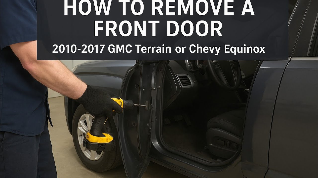 How to remove front door 2010-2017 gmc terrain or chevy equinox,