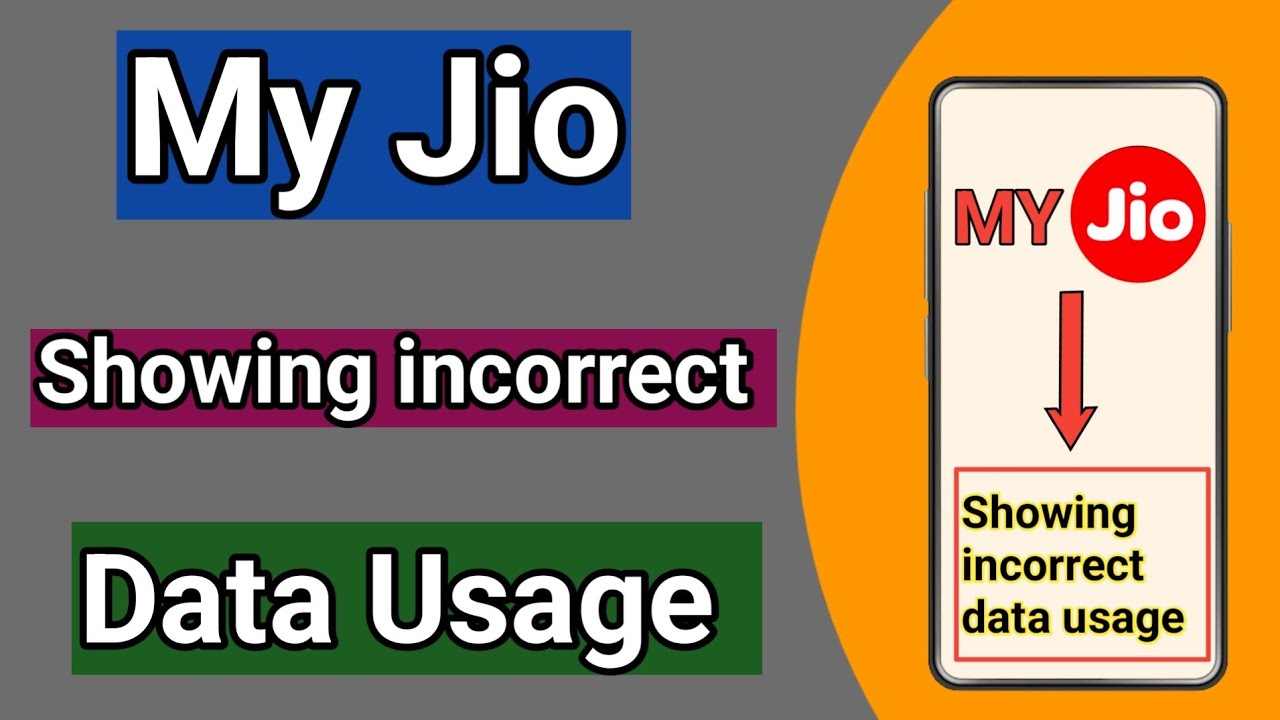 How to fix incorrect data usage in My Jio app. #myjio
