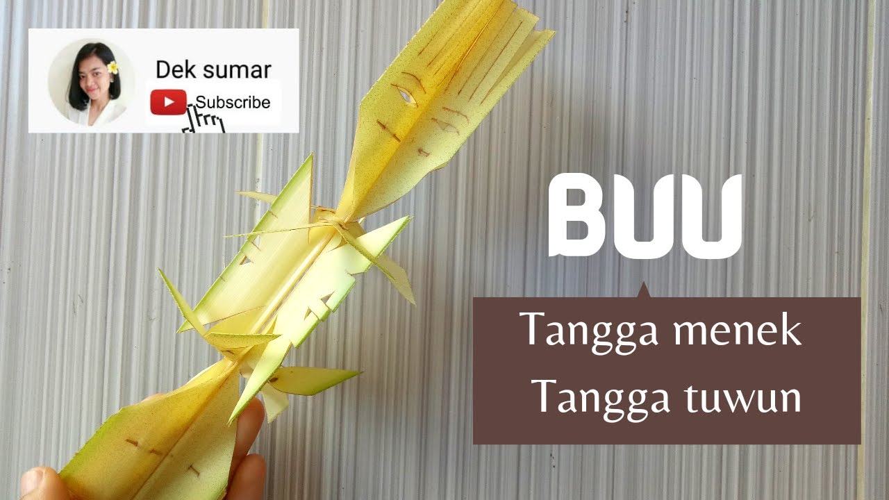 CARA MEMBUAT BUU - tangga menek tangga tuwun