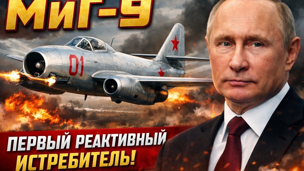 МиГ-9 — Первый Советский Реактивный Истребитель, Который Изменил Историю! ✈️🔥