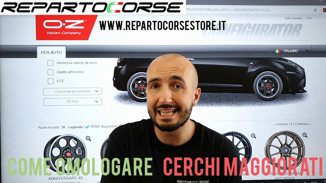 Omologazione cerchi in lega maggiorati