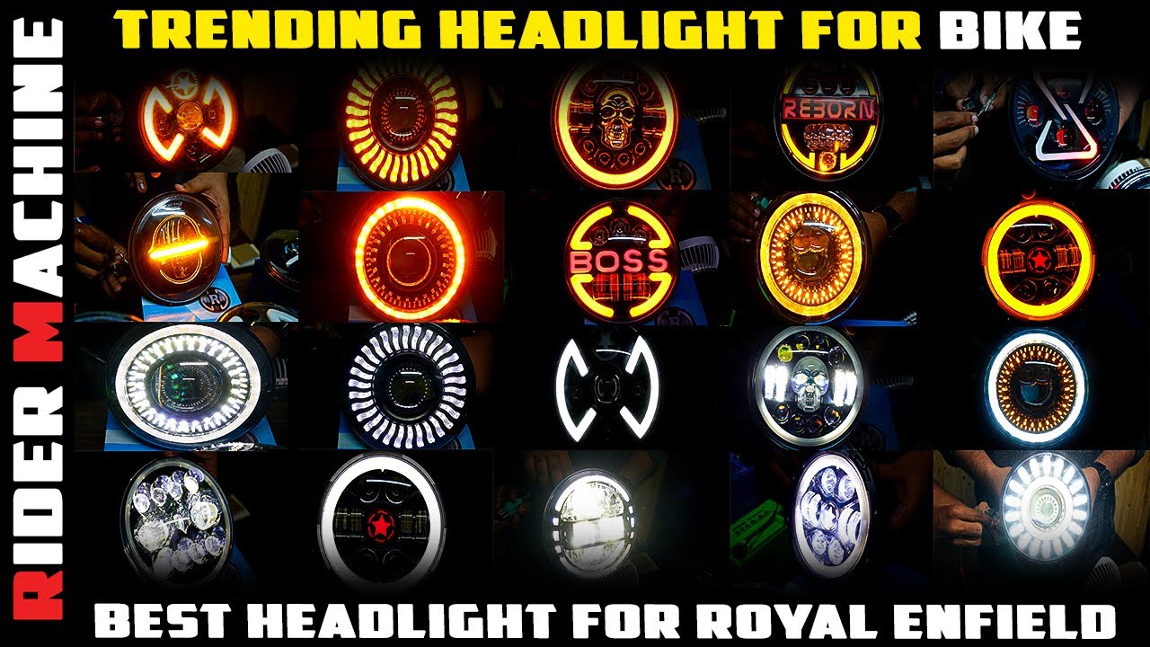Best Headlight For Royal Enfield || 7 inch LED Headlight For Bike || Rider Machine