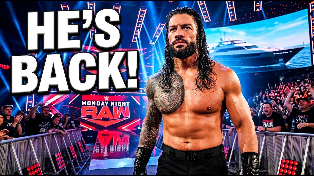 MONDAY NIGHT RAW (LIVESTREAM AND REACTIONS) ROMAN REIGNS IS BACK !!!