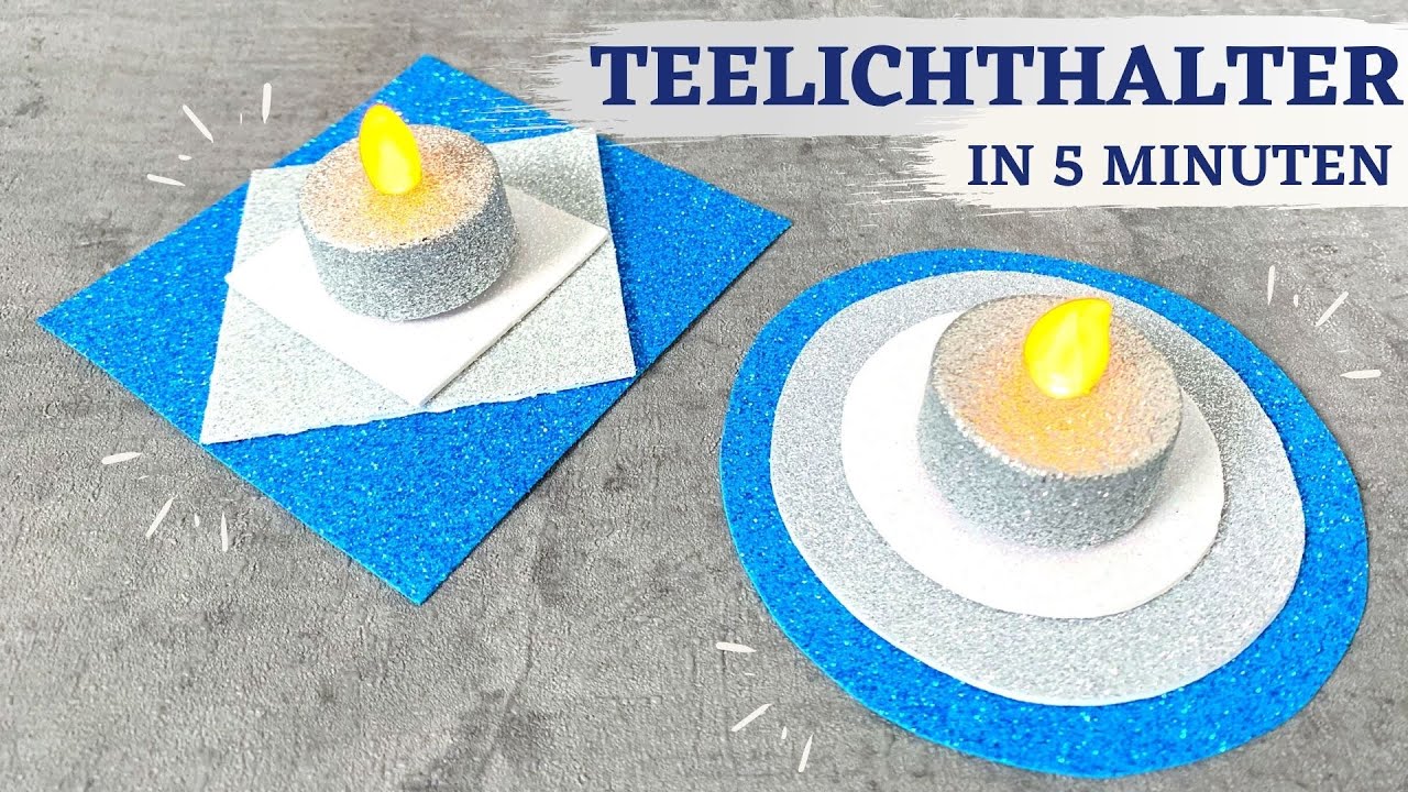 ✨ DIY &ndash; Teelichthalter basteln | Bastelideen mit MOOSGUMMI