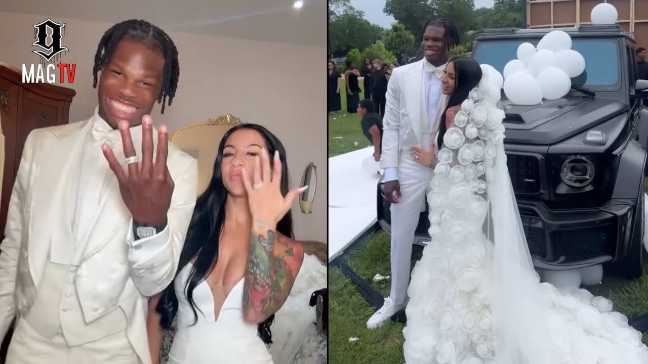 Travis Hunter Surprises Wife Leanna Lenee With A G-Wagon At Their Wedding Reception! 🚘