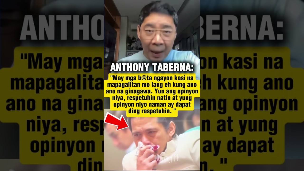 ANTHONY TABERNA PINAGTANGGOL SI SEN. ROBIN PADILLA #shorts