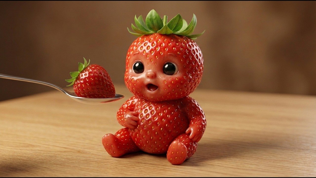Cute Fruit Babies Eating Real Fruit 🍓🍍 | Oddly Satisfying AI ASMR | PART 3