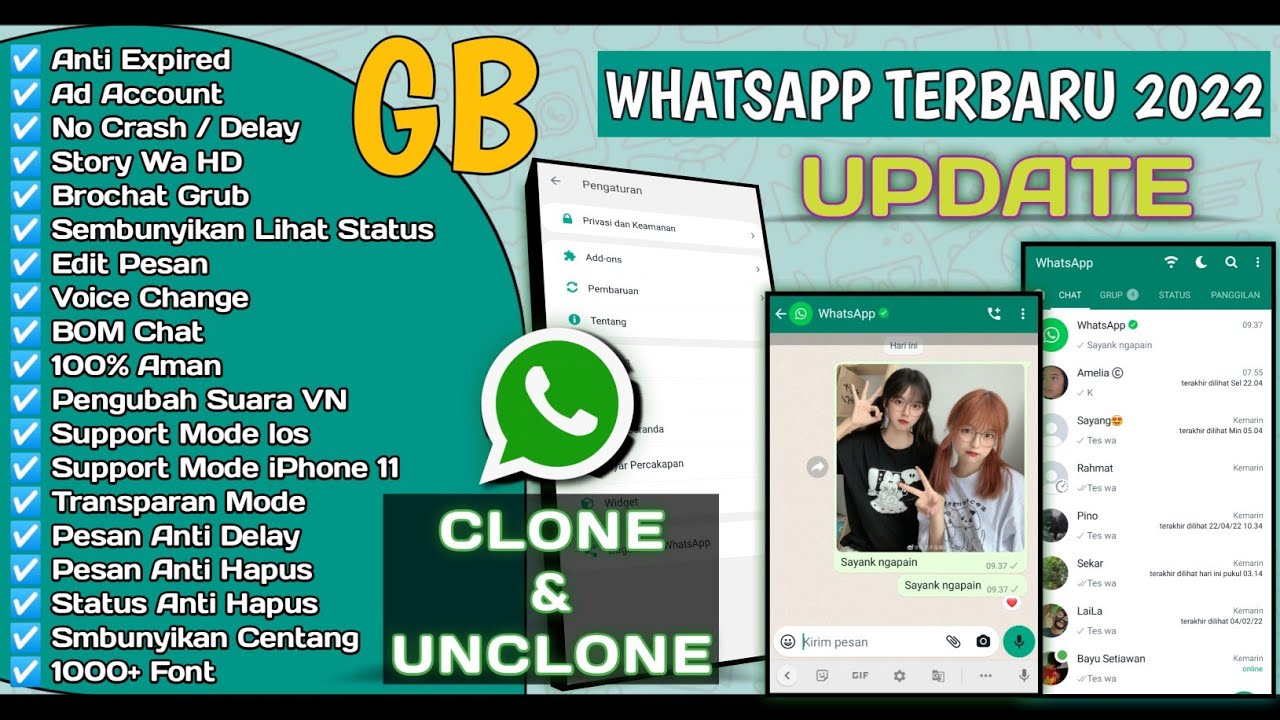 GB Whatsapp Terbaru 2022 || Wa GB Terbaru 2022 ||  Anti Kadaluarsa