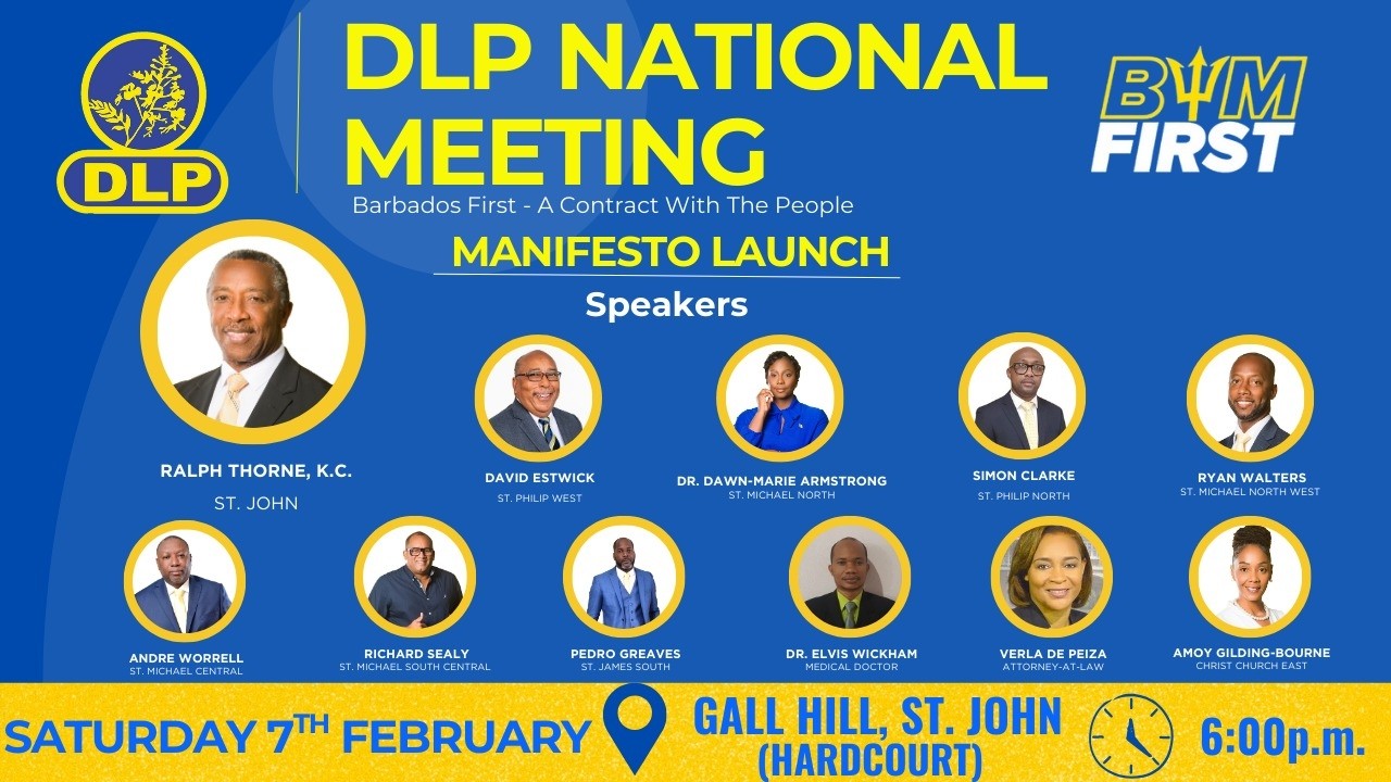 DLP MANIFESTO MEETING |  A CONTRACT WITH THE PEOPLE | BARBADOS FIRST | GALL HILL, ST. JOHN