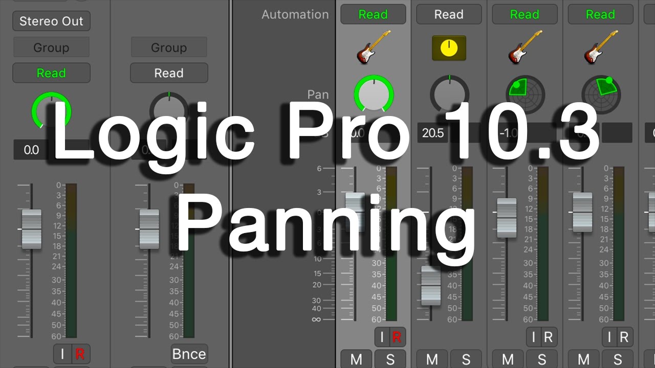 Logic Pro X 10.3 Panning Options Walkthrough (Stereo Pan, Balance, Binaural)
