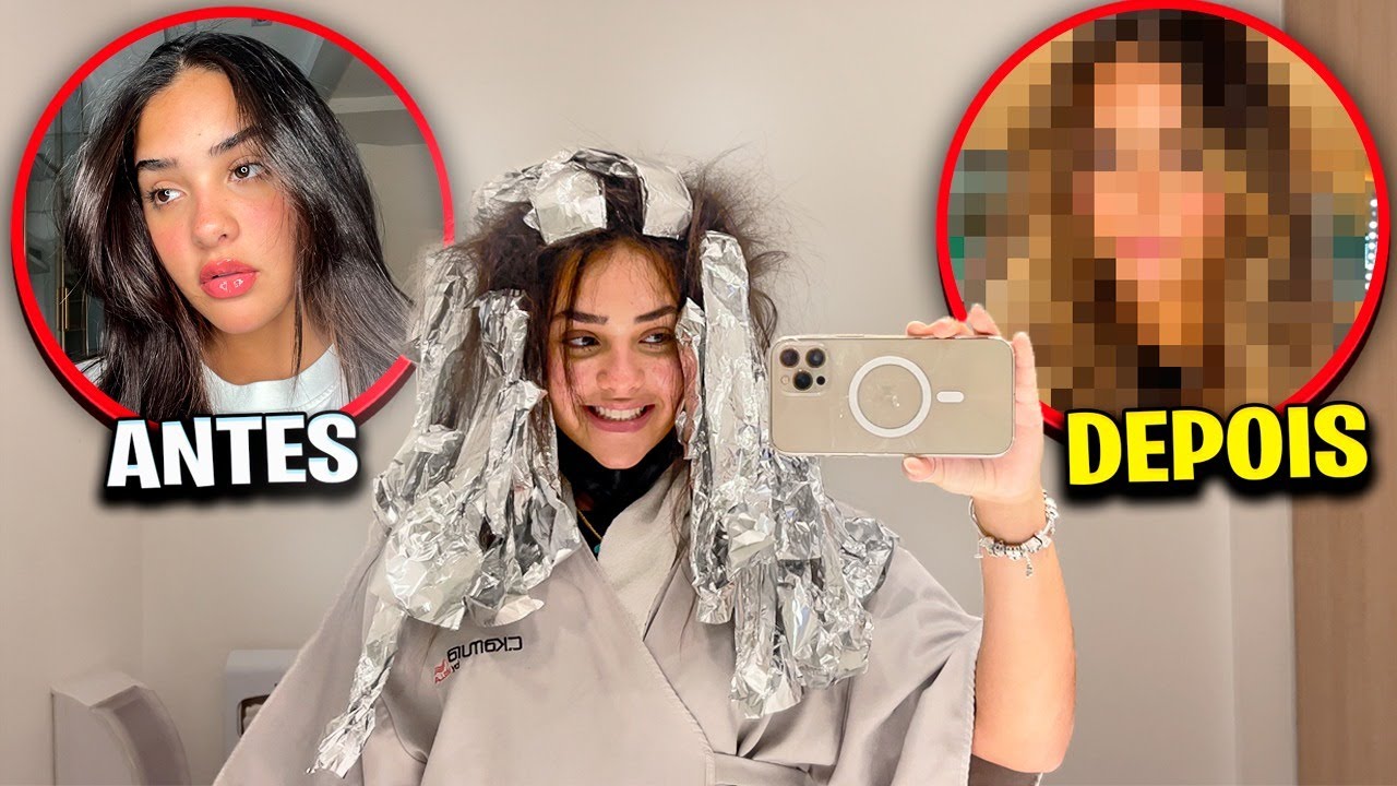 PINTEI O CABELO DE VERDADE