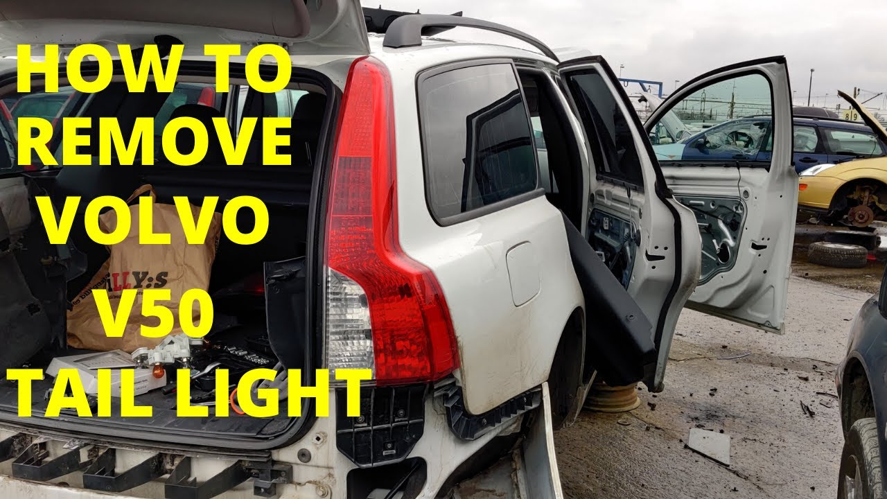 How to easily remove Volvo V50 tail light