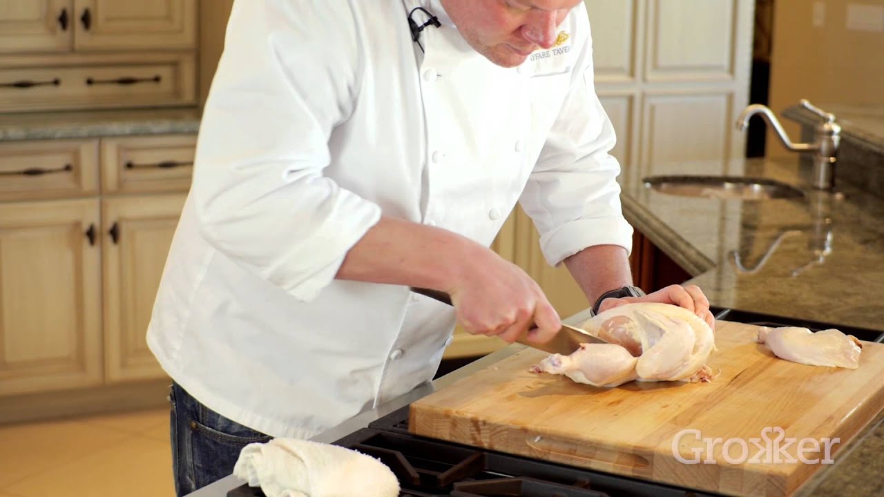 Chef Tyler Florence Butchers a Chicken in Seconds